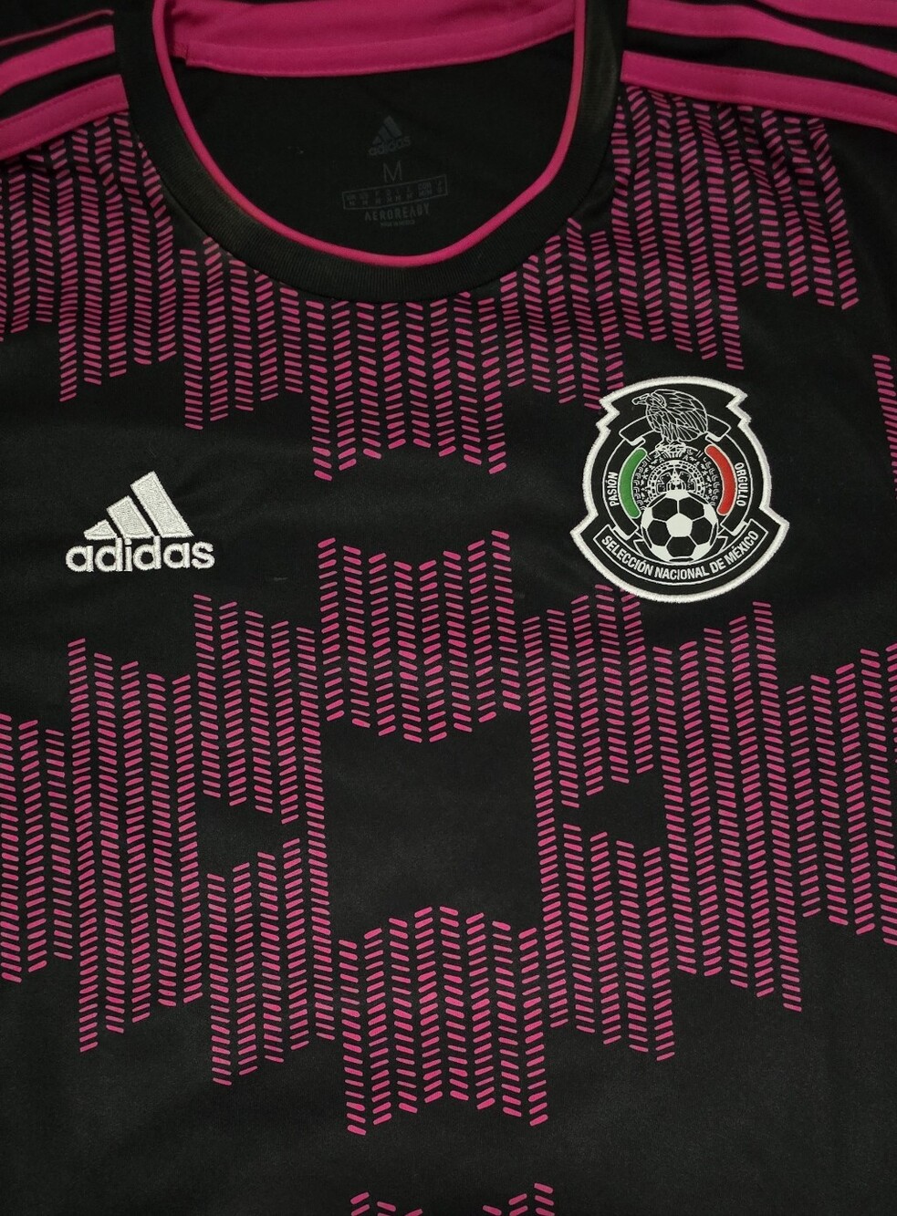 adidas Men’s Black & Pink Mexico National Team Jersey